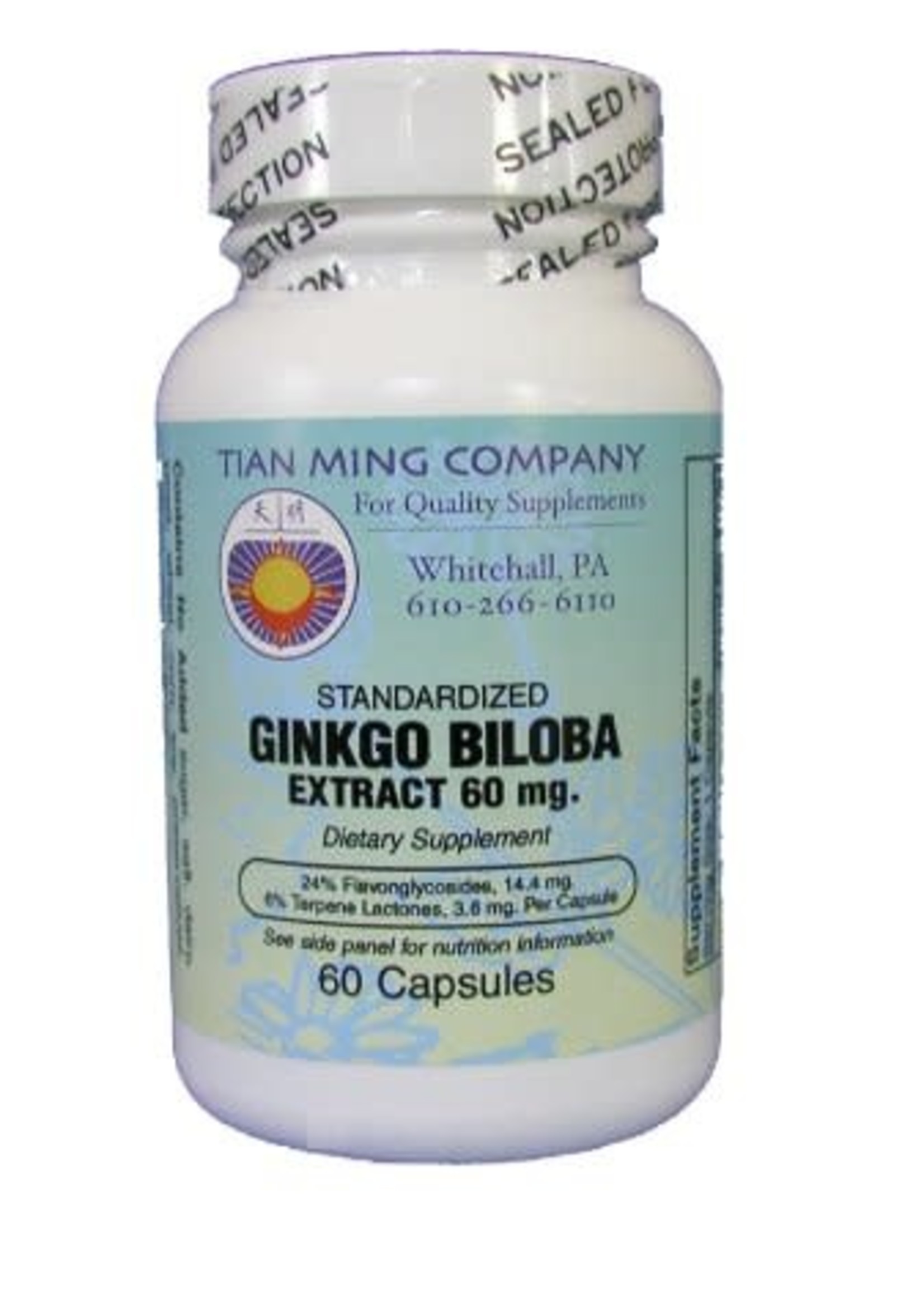 Tian Ming Ginkgo Biloba by Tian Ming Co. (120 Capsules)