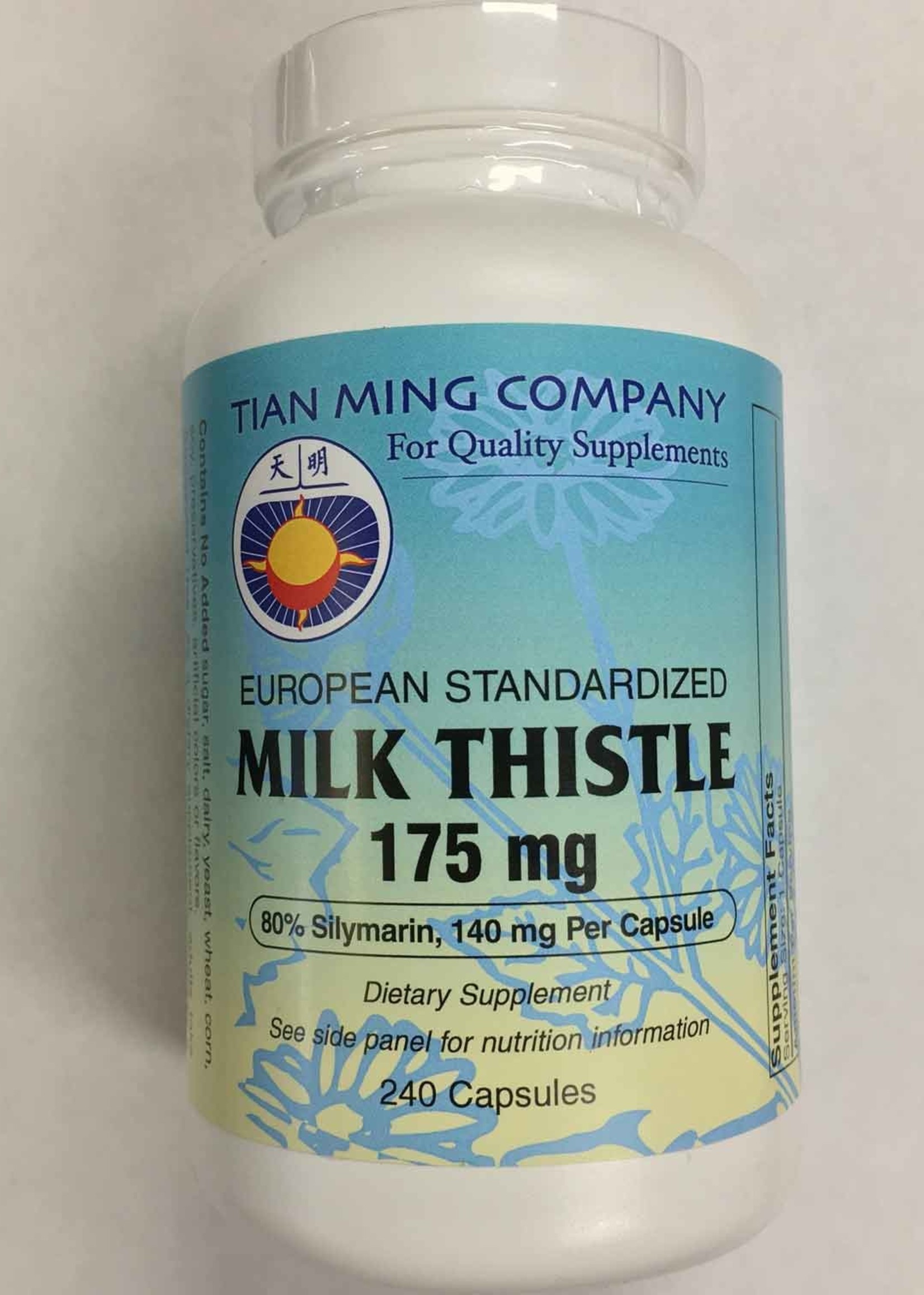 Tian Ming Milk Thistle Org Extract Plus 175 Mg 80% Silymarin W/Tumeric & Artichoke Extract 240 Caps by Tian Ming Co.