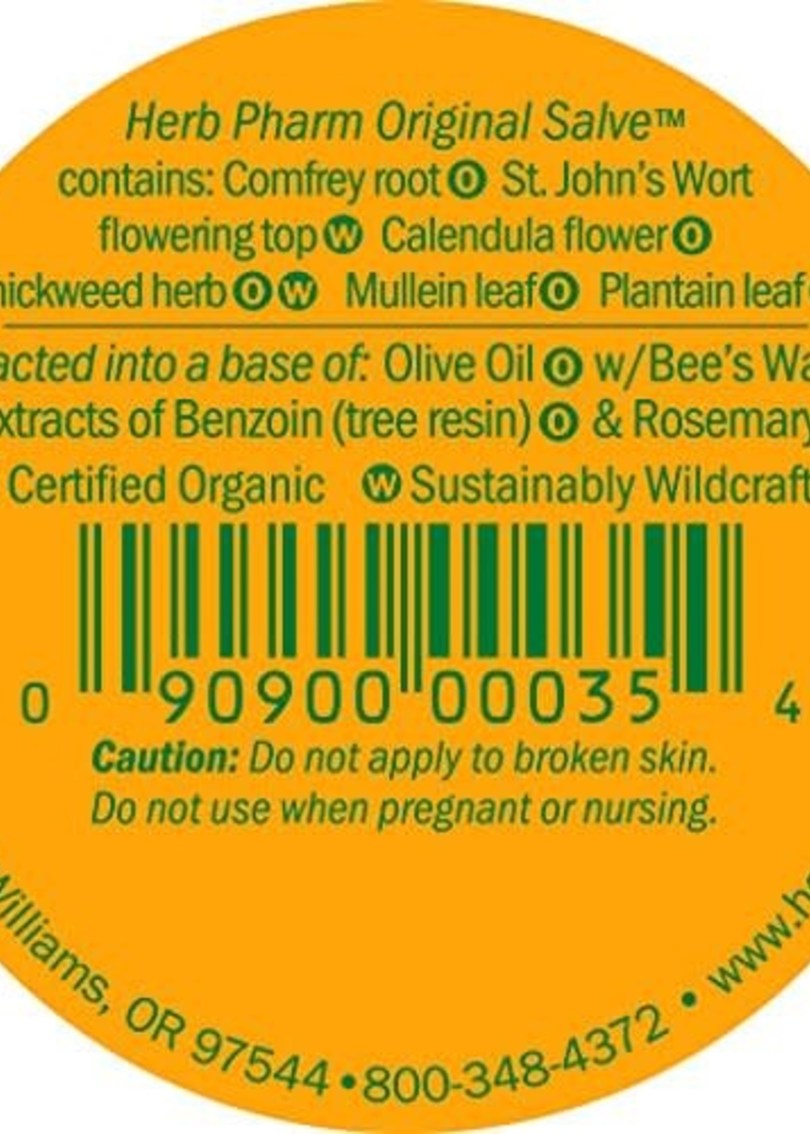 Herb Pharm Original Salve with Comfrey and St. John's Wort - 24 Grams