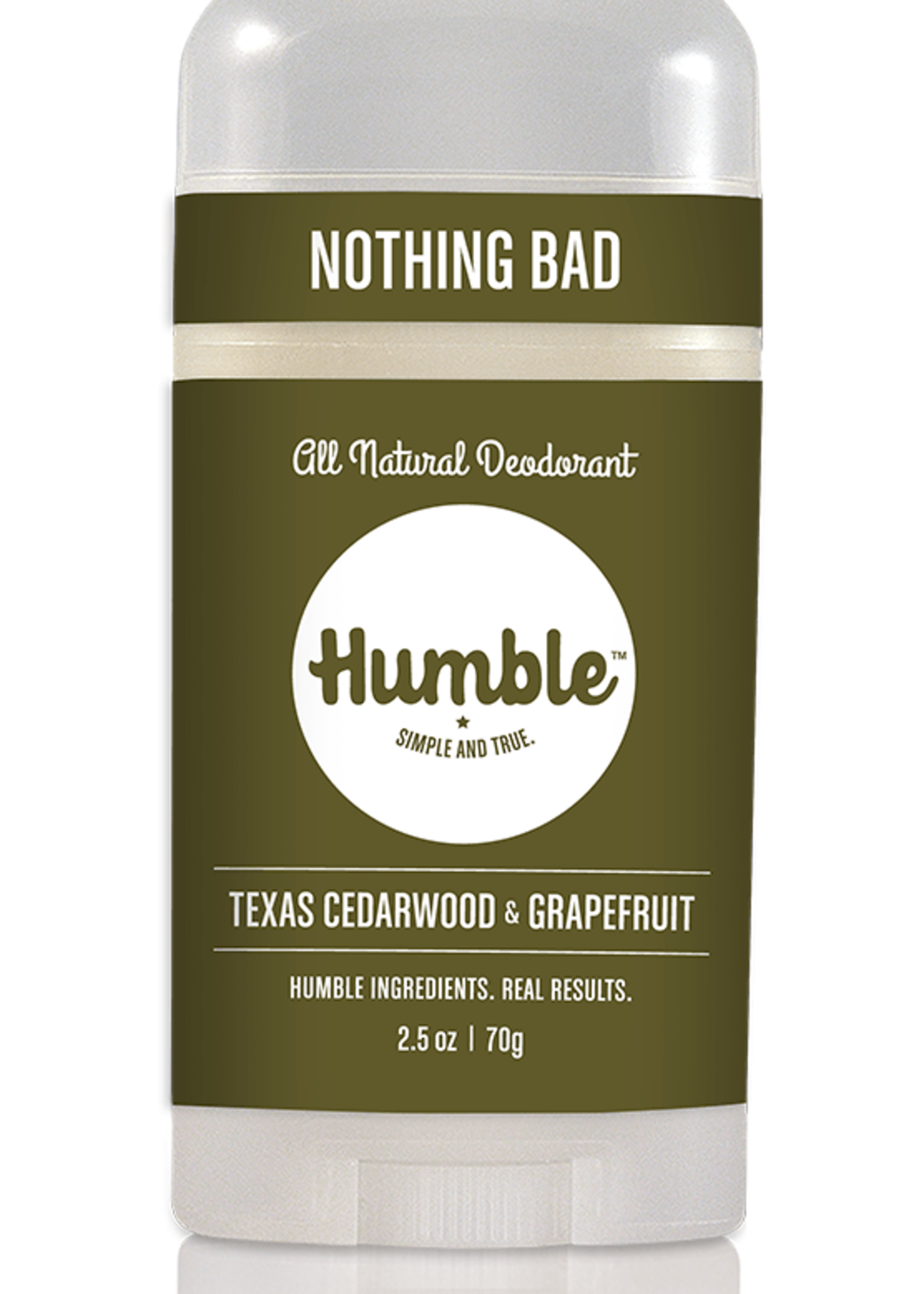 Humble Humble All Natural Deodorant Texas Cedarwood & Grapefruit