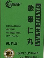 Revive Suan Zao Ren Tang Wan- Insomnia Relief Pills- 200ct