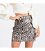 Sequins Leopard Print Skirt