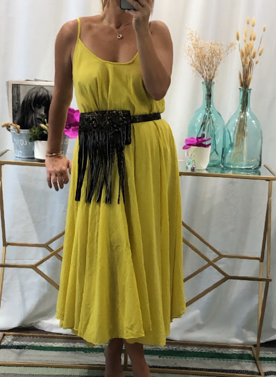 spaghetti maxi dress