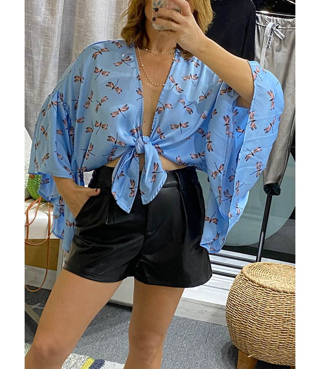 Faux Leather Short Pants