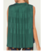 Emerald Pleated Top