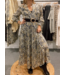 Paisley V-Neck Midi Dress
