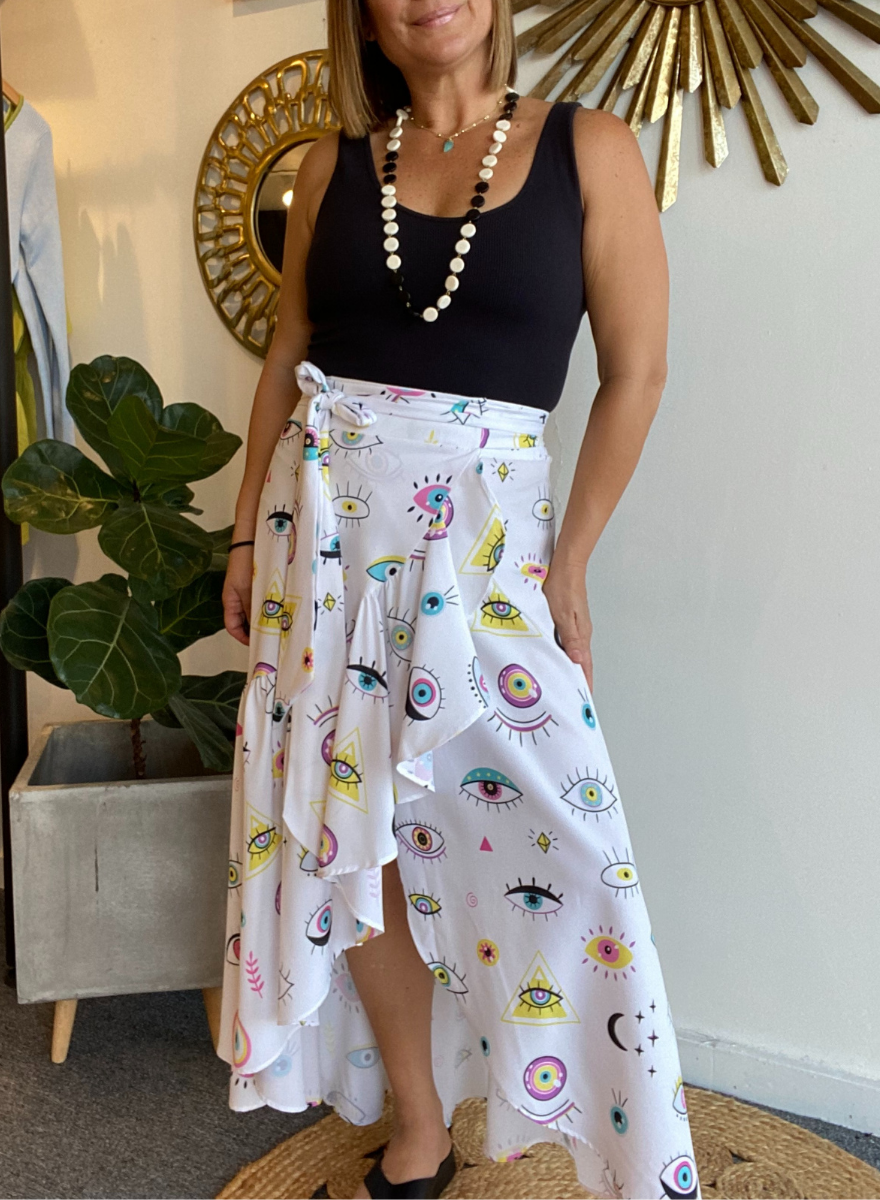 【OJOS】Jersey Drape Wrap Skirt OJOS Jersey Drape Wrap Skirt – DALAC SEOUL