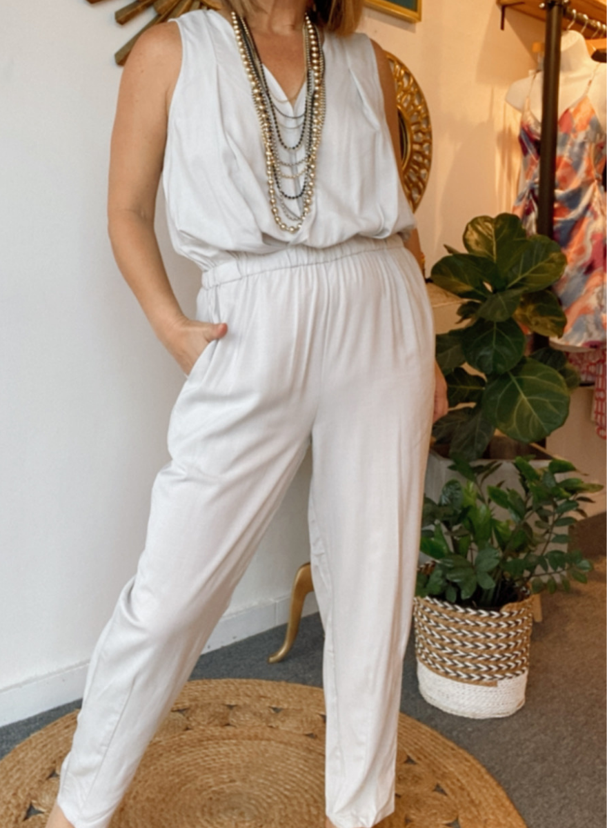 Tencel Blend Jumpsuit - Passo Boutique