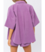 Purple Oversized Short Set