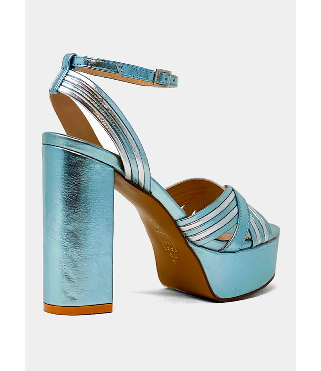 Metallic Platform Heel