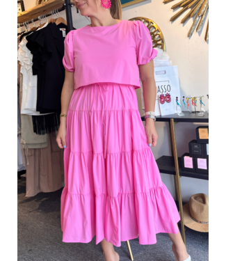 PASSO Pink Midi Dress