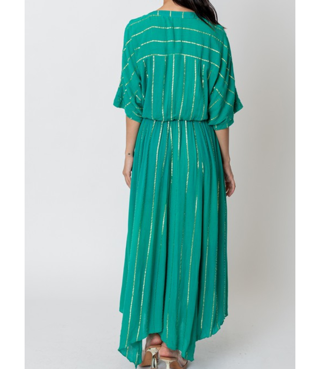 Stripped Green Dress