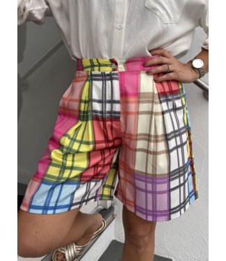 PASSO Multicolor Check Short