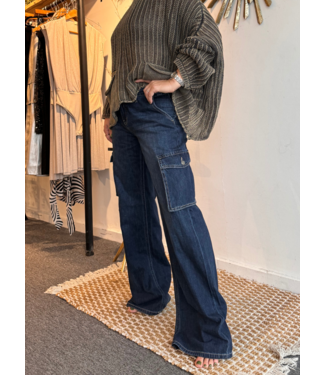 Low Rise Cargo Jeans