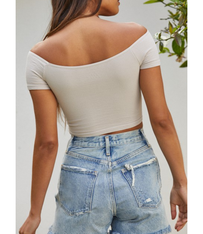 Off Shoulder Seamless Top