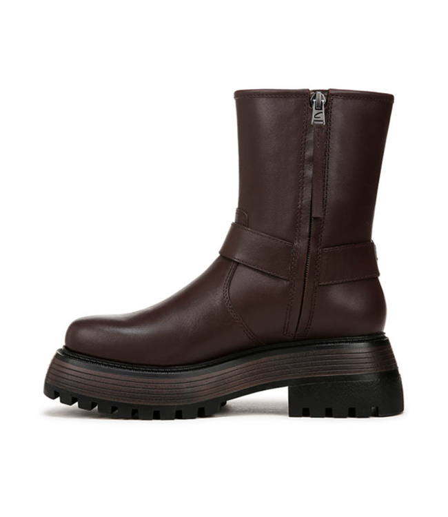 Moto Buckle Platform Boot