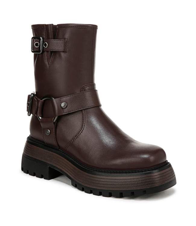 Moto Buckle Platform Boot