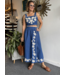 Embroidered Crop Top & Midi Skirt