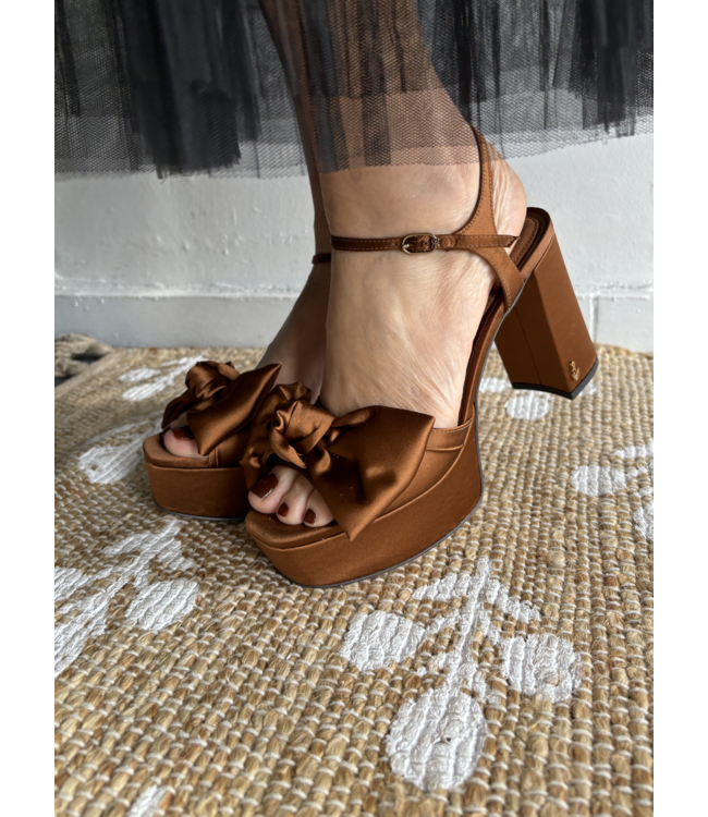 Satin Platform Heel