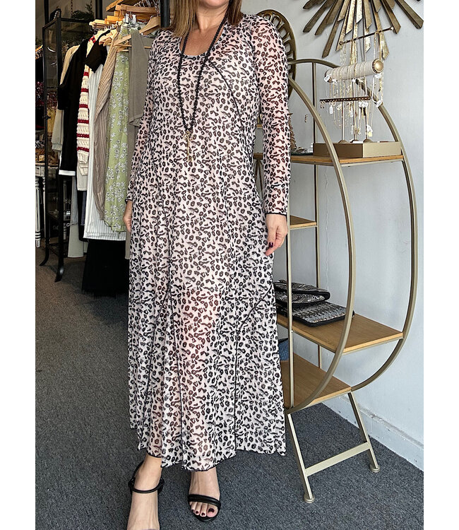 Traje Mesh Animal Print