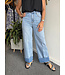 Wide Leg Cuffed Hem Jeans