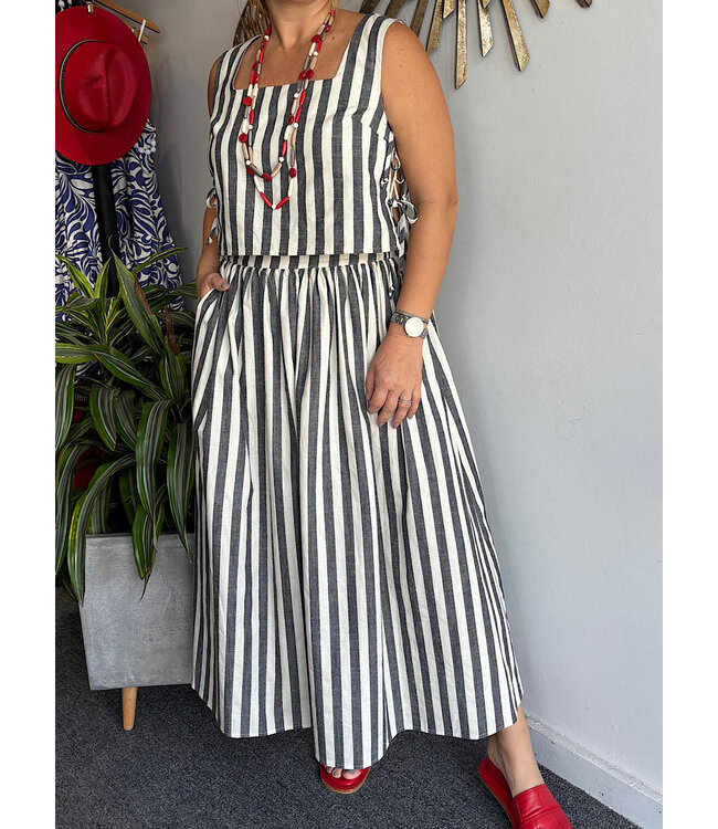 Stripe Skirt Set