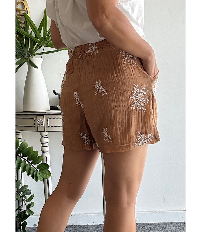 Embroidered Short