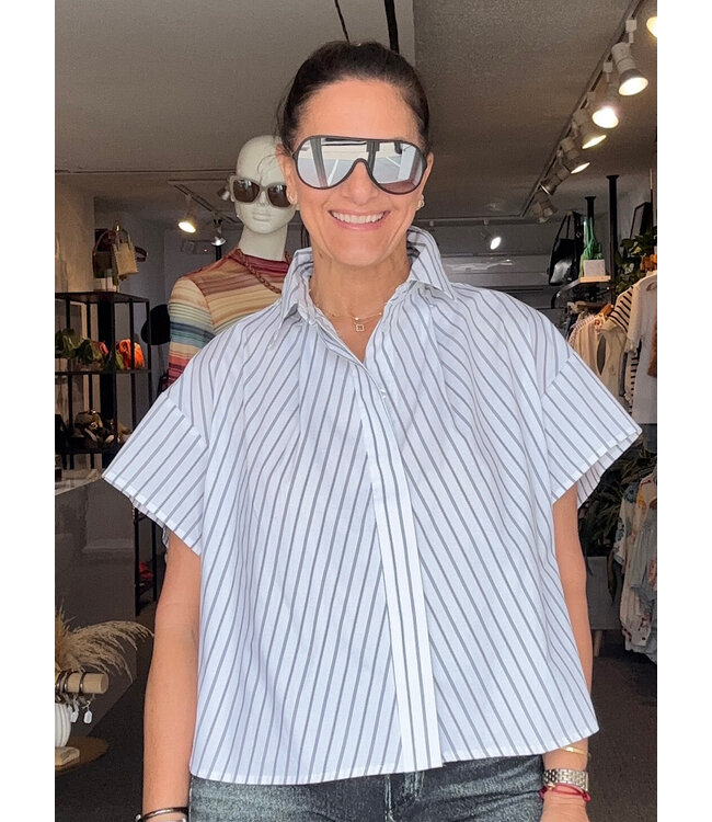 Stripe Oversize Shirt
