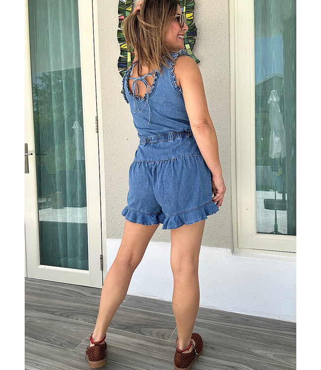 Denim Romper