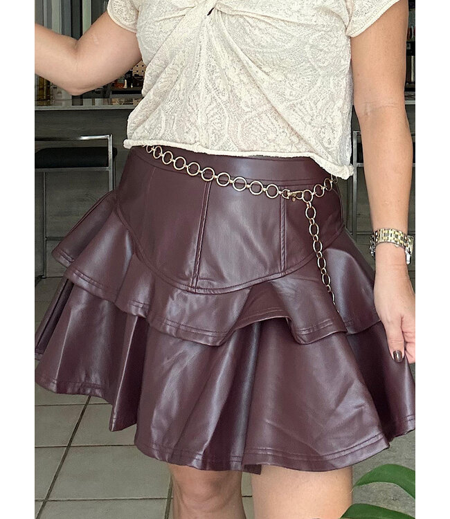 Leather Mini Skirt