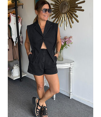 Denim Romper