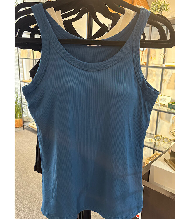 Textured Padded Tank Top