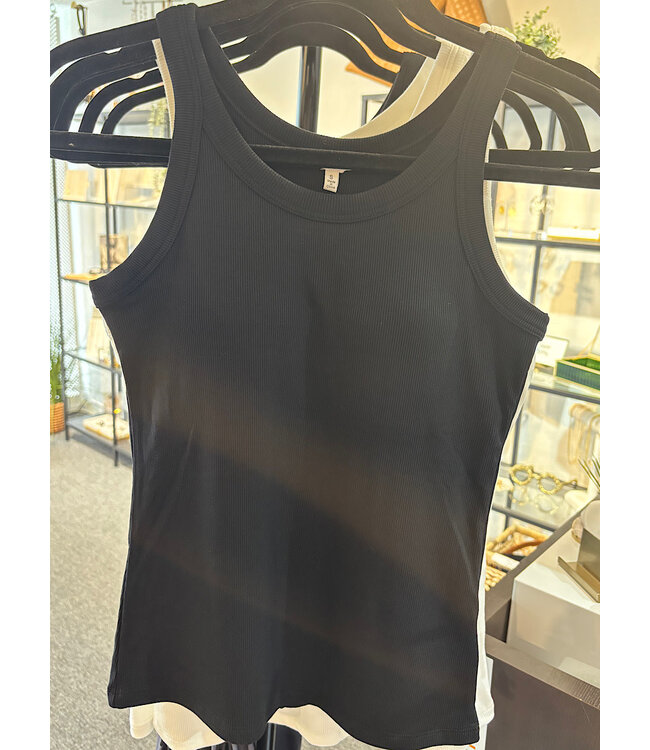 Textured Padded Tank Top