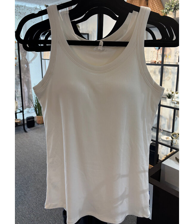 Textured Padded Tank Top