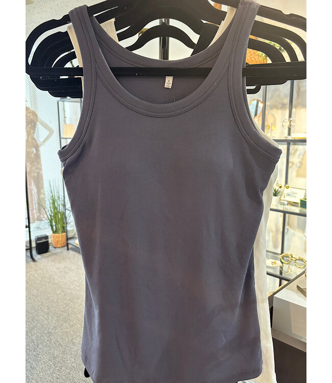 Textured Padded Tank Top