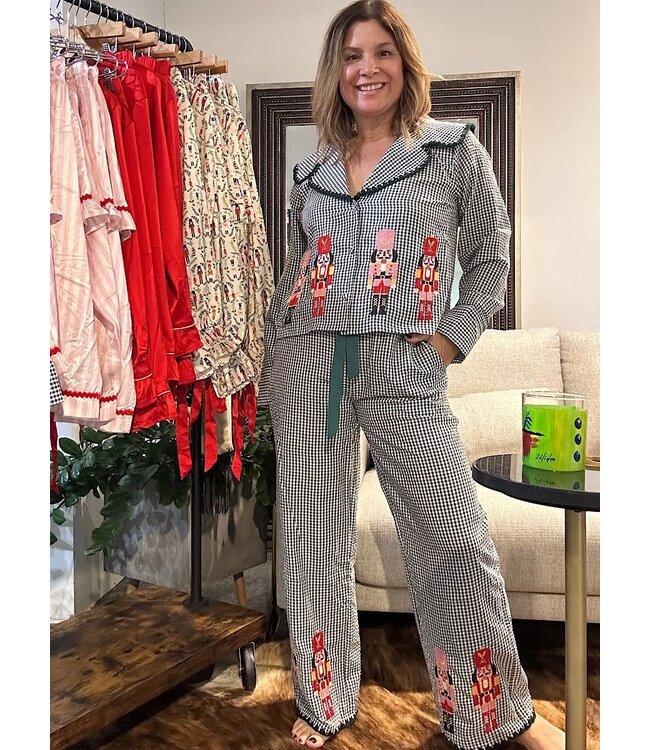 Nutcrackers Green Christmas Pajamas