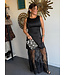 Satin Dress Black
