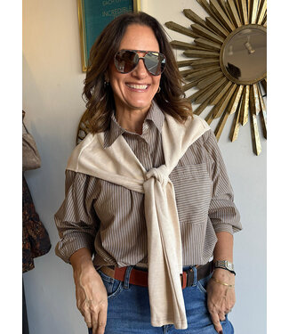 Striped Shirt with Layered Top