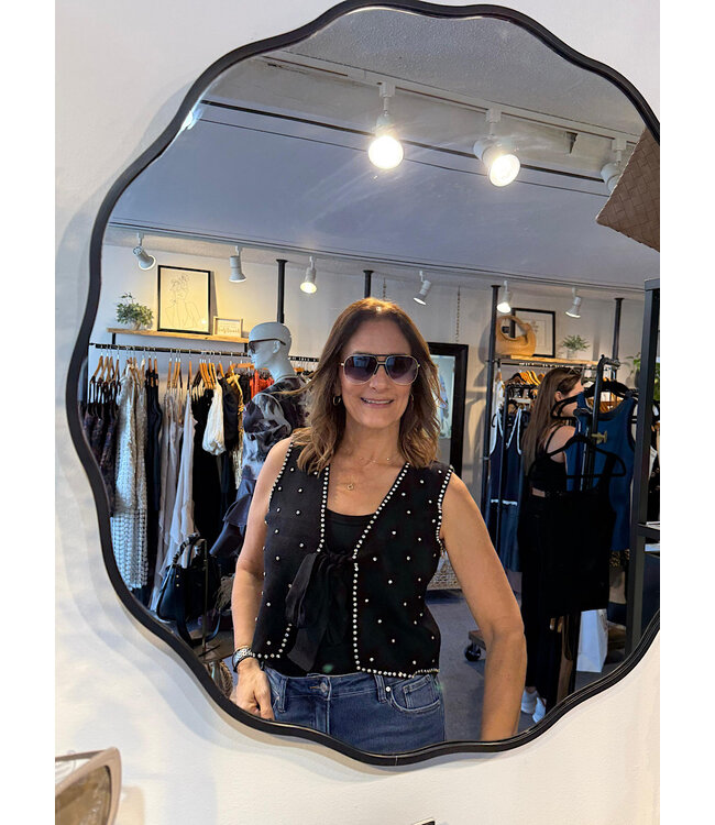 Sweater Vest w/ Rhinestones