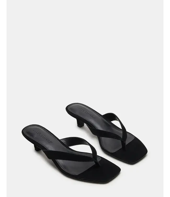 Black Suede Kitten Heels