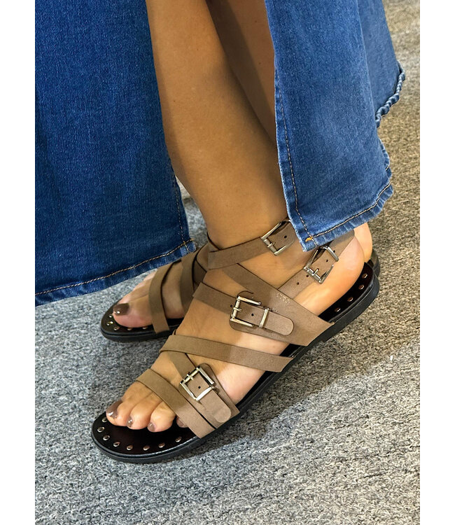 Flat Sandal Suede