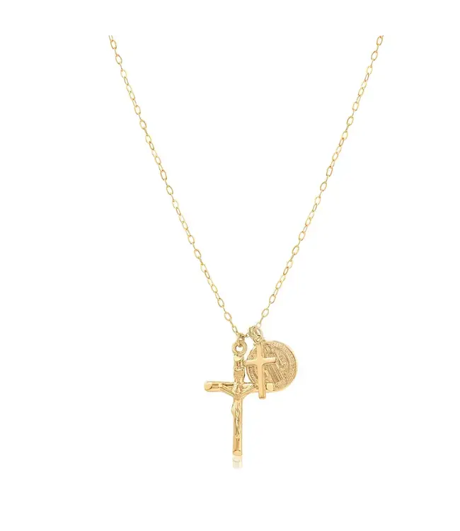 Cross Cluster Necklace