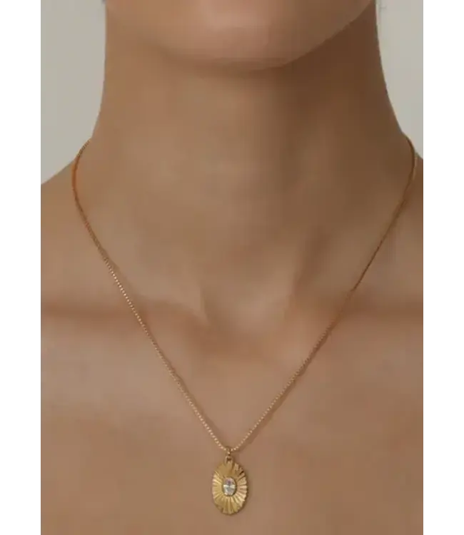 Puesta Del Sol Oval Pendant