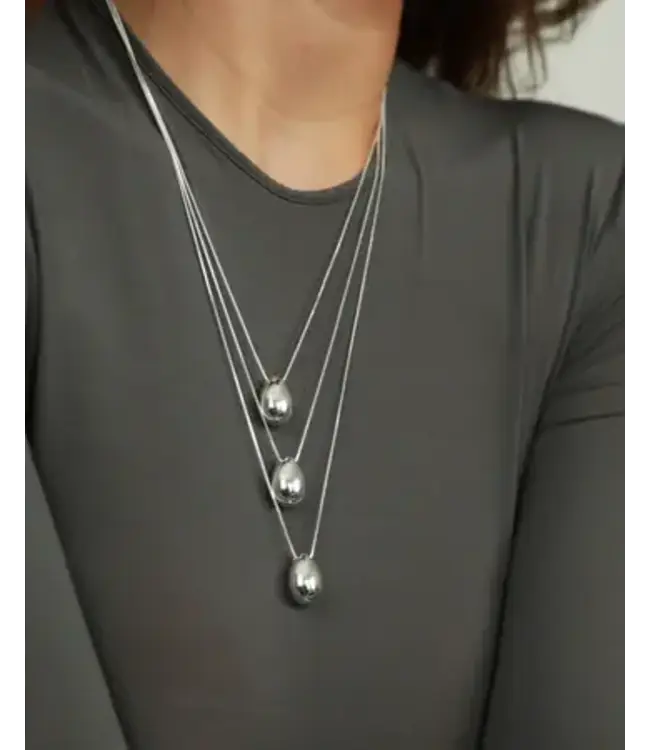 Teardrop Pendant Silver