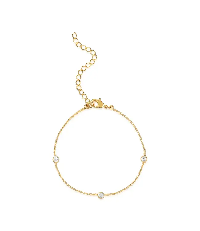 Multistone Chain Bracelet