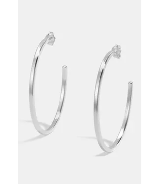 Delicate Silver Hoop Earrings