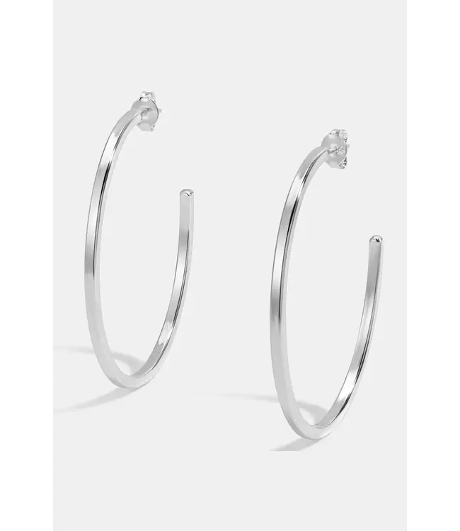 Delicate Silver Hoop Earrings