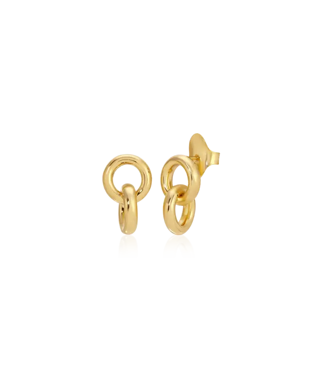 Double Link Stud Earring