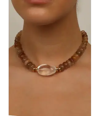 El Silencio Necklace Rutilated Quartz