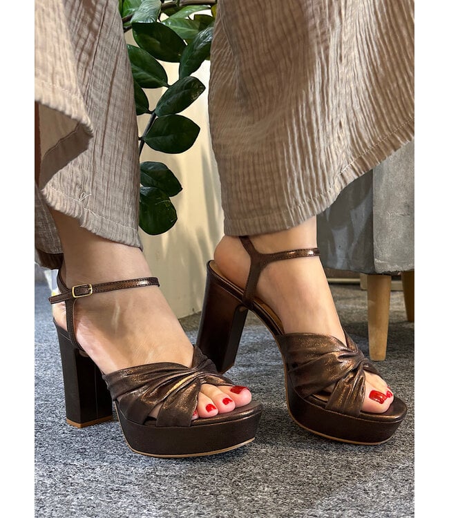Bianca Dress Platform Sandal Coffee